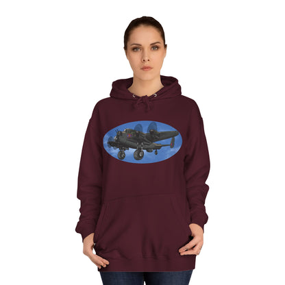 Vintage Lancaster Bomber Hoodie - Aviation Graphic Pullover