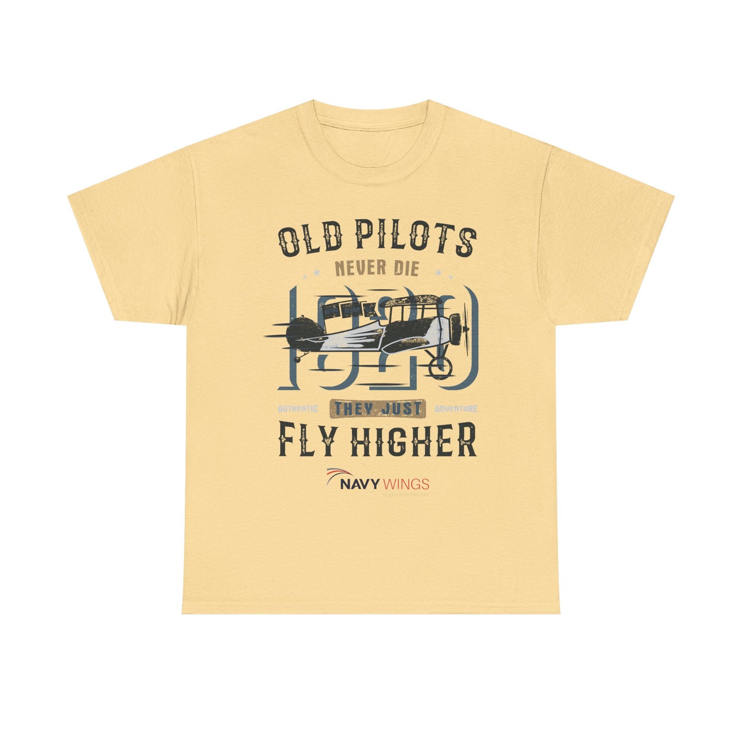 Aviation Pilot Tee - Old Pilots never Die they just Fly Higher