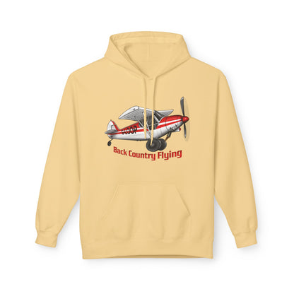 Fleece Hoodie - Alaskan Bush Pilot Super Cub Design