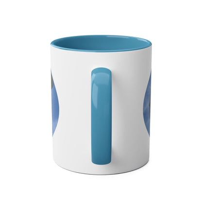 WWII Bomber Two-Tone Coffee Mug — Vintage WWII Aircraft Gift