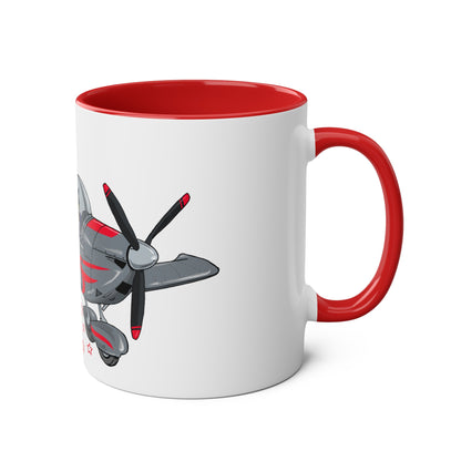 Eurostar EV07 Captain Cool Two-Tone Coffee Mugs, 11oz - Funky Aviation