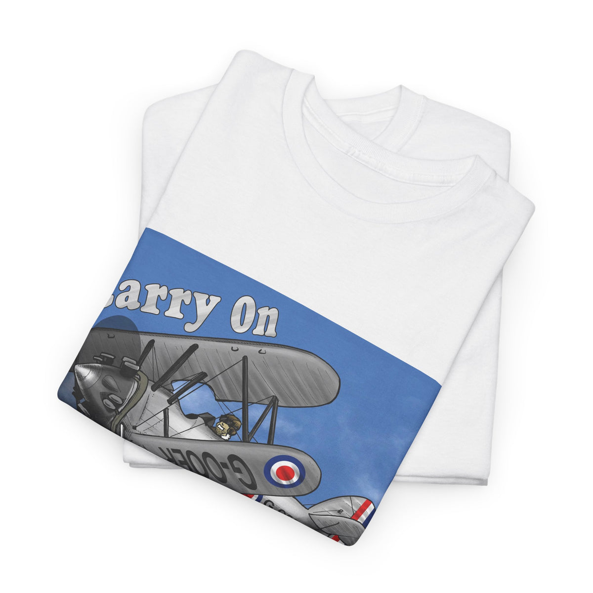 Carry On Flying Vintage Biplane Aviation T-Shirt