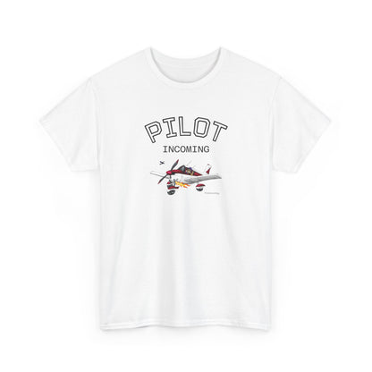 Pilot Incoming T-Shirt – Vintage Airplane Graphic Tee for Aviators & Flight Enthusiasts