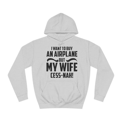 My Wife Cess-Nah Design Unisex College Hoodie - Funky Aviation