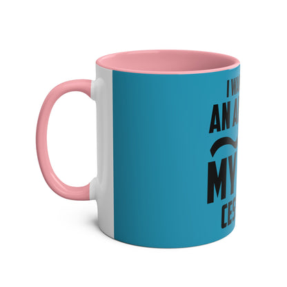 Cess-Nah Slogan Two-Tone Coffee Mugs, 11oz - Funky Aviation