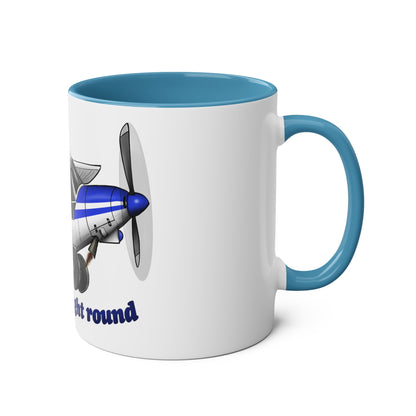 Super Cub Two-Tone Coffee Mugs, 11oz - Funky Aviation