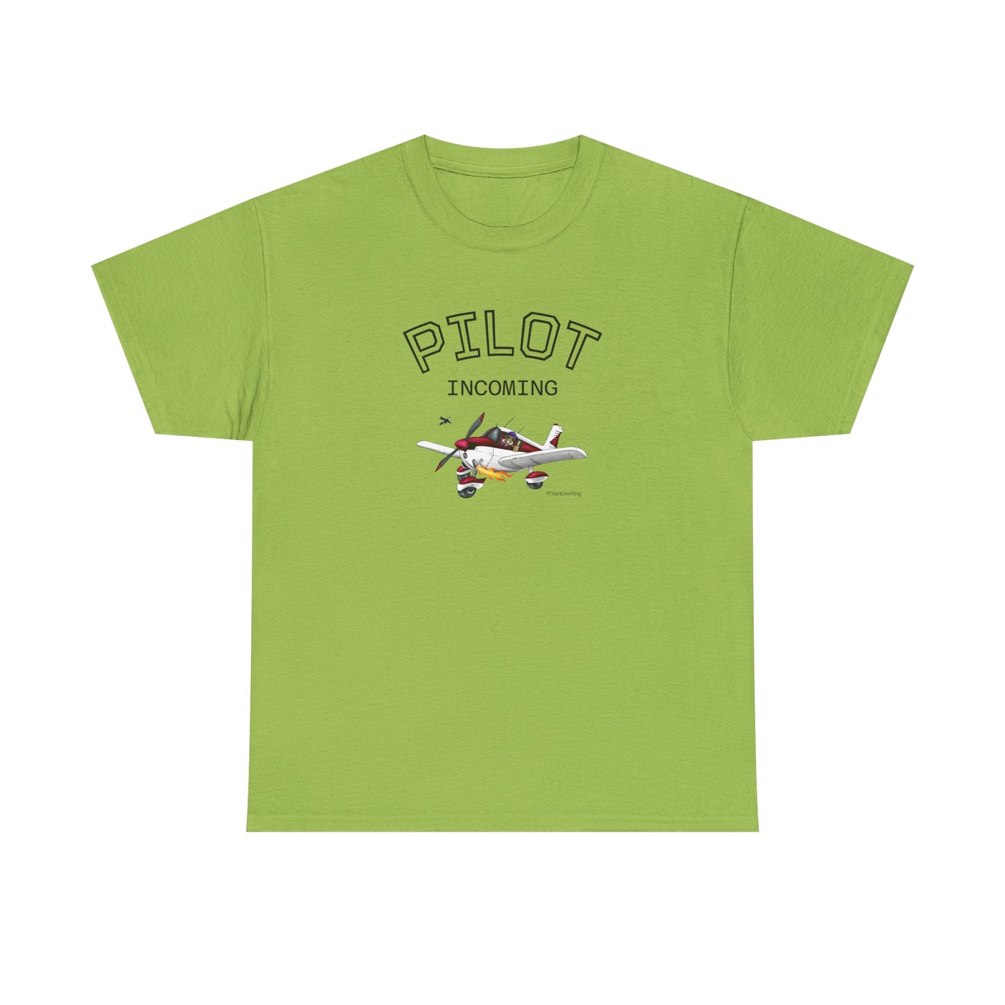 Pilot Incoming T-Shirt – Vintage Airplane Graphic Tee for Aviators & Flight Enthusiasts
