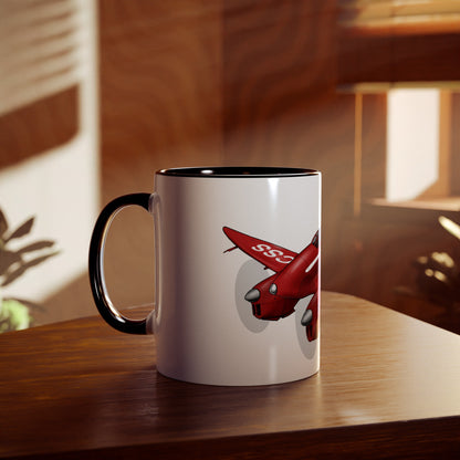 Comet Racer Two-Tone Coffee Mugs, 11oz - Funky Aviation