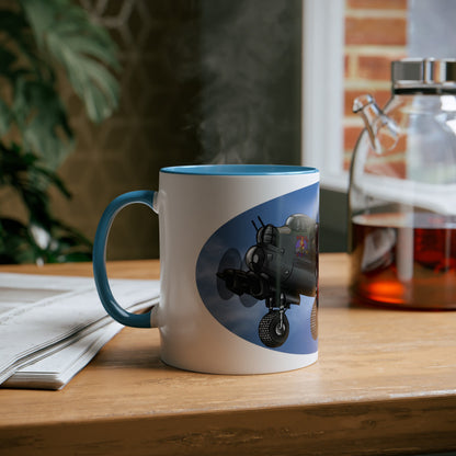 Lancaster Bomber Two-Tone Coffee Mugs, 11oz - Funky Aviation
