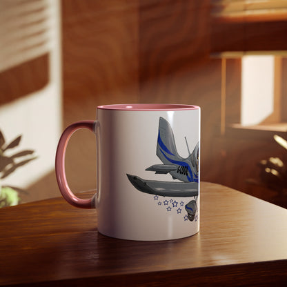 Eurostar EV97 Captain Cool Two-Tone Coffee Mugs, 11oz - Funky Aviation