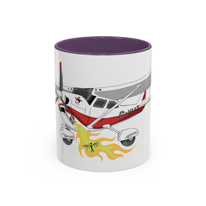 Coffee Mug - Cartoon Cessna Aircraft with LAC Logo