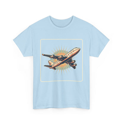 Vintage Jumbo Jet T‑Shirt — Retro Aviation Graphic Tee for Plane Lovers