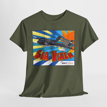 Sea Vixen Jet T‑Shirt — Vintage Navy Aircraft Retro Graphic Tee