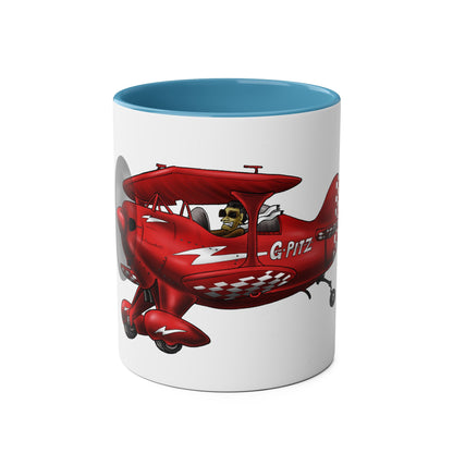 Pitts Special Aerobatic Two-Tone Coffee Mugs, 11oz