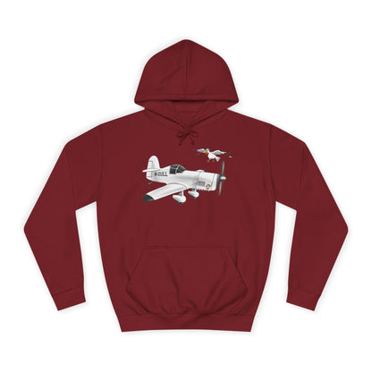 Vintage Mew Gull Hoodie - Historic Racing Aircraft Design