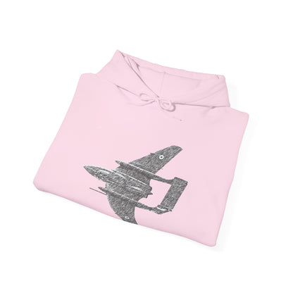 Sea Vixen Vintage Aircraft Graphic Hoodie