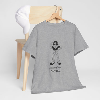 Tee Barry Bravo Piper PA28 Aircraft Retro Cartoon Design Unisex Heavy Cotton