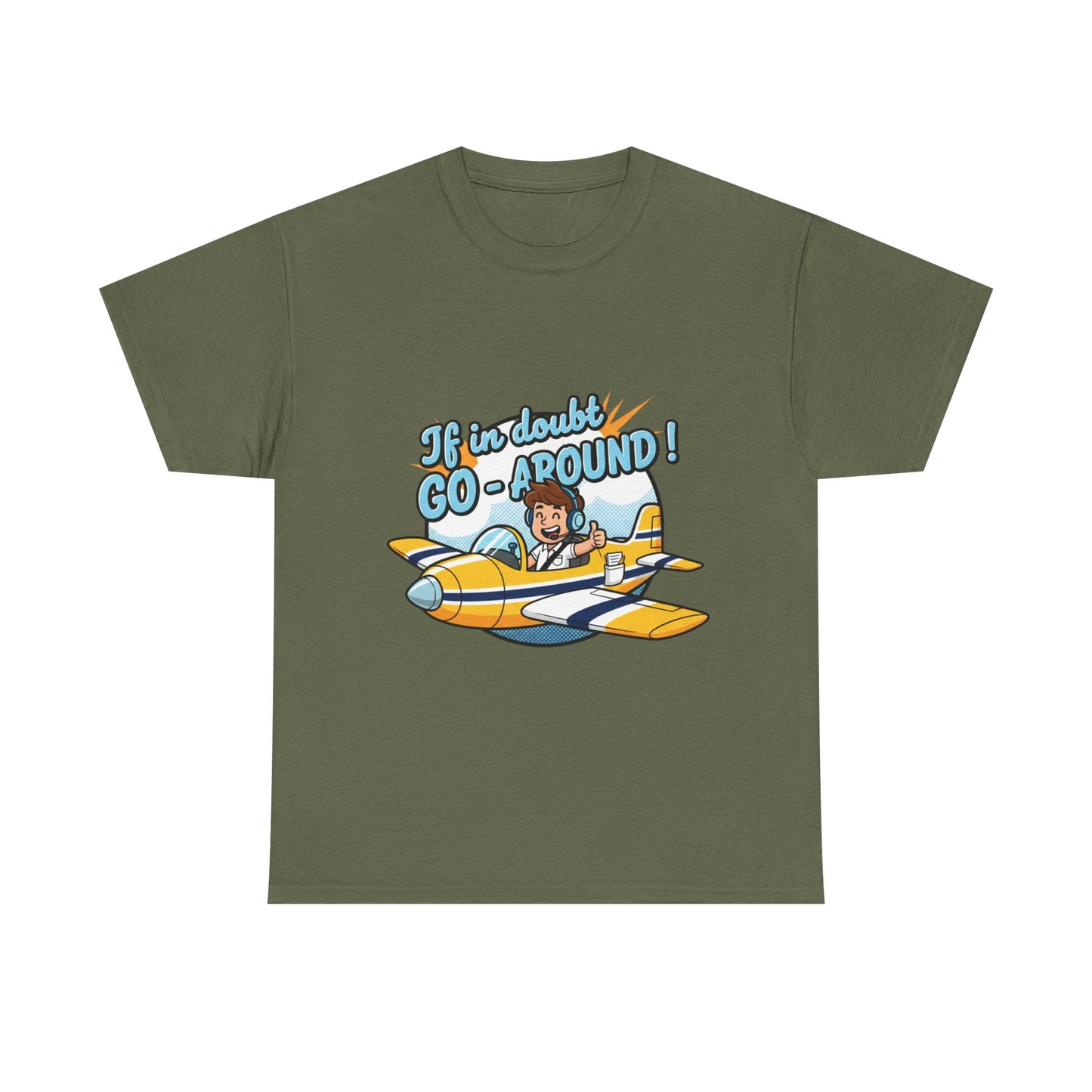 "If in Doubt, Go Around" Pilot Plane T‑Shirt