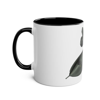 SR71 Blackbird USAF Two-Tone Coffee Mugs, 11oz - Funky Aviation