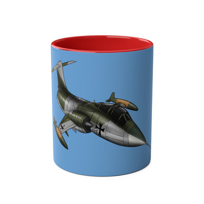 Starfighter Two-Tone Coffee Mugs, 11oz - Funky Aviation