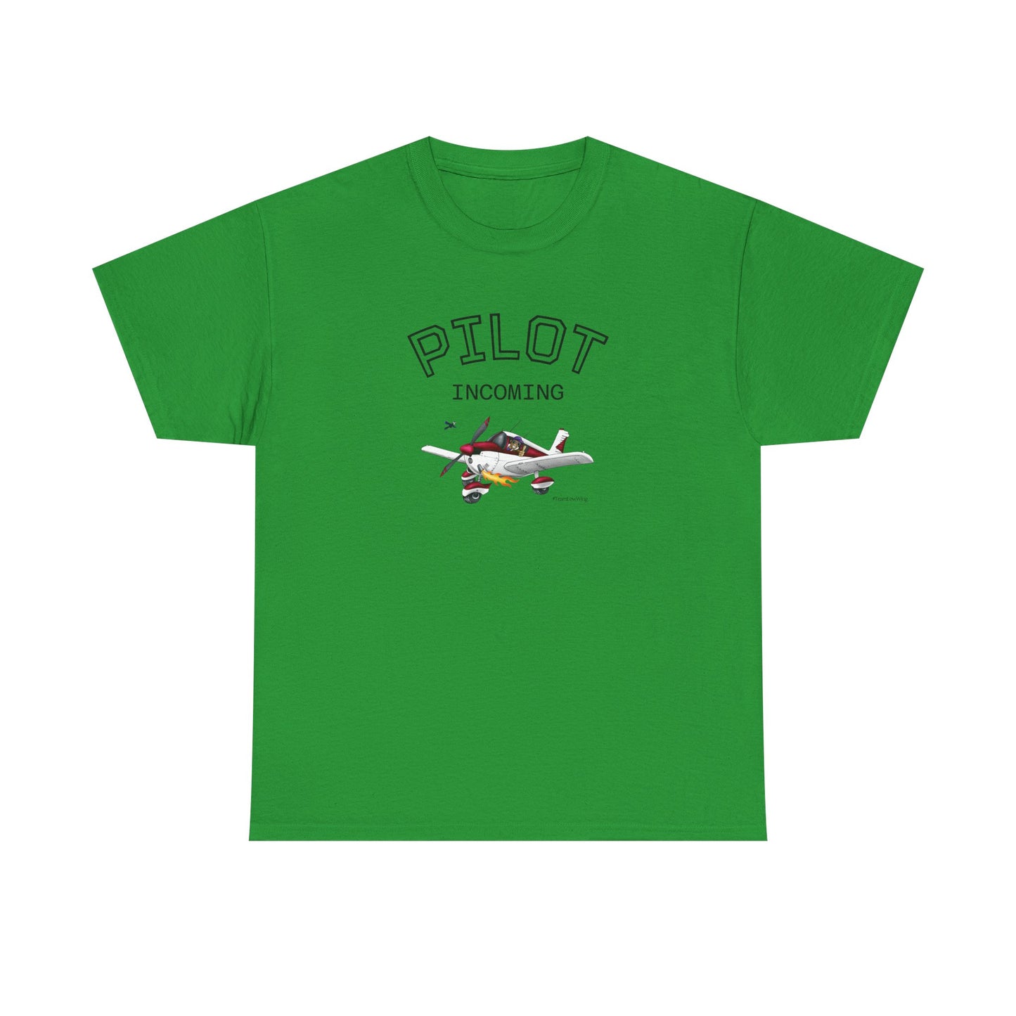 Pilot Incoming T-Shirt – Vintage Airplane Graphic Tee for Aviators & Flight Enthusiasts