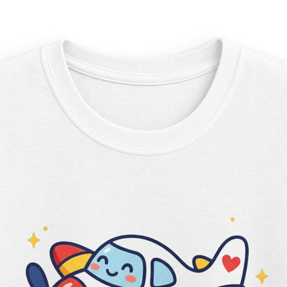 Kids Tee — "My Mum Fly's Planes" Cute Airplane Design for Little Aviators