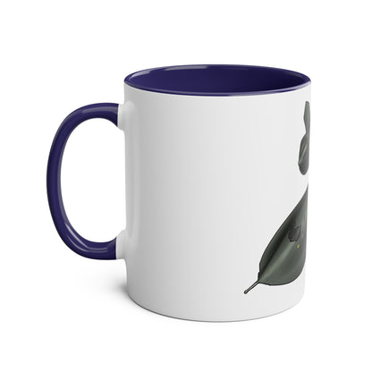 SR71 Blackbird USAF Two-Tone Coffee Mugs, 11oz - Funky Aviation