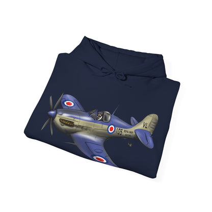 Seafire Spitfire design Unisex Heavy Blend™ Hooded Sweatshirt - Funky Aviation