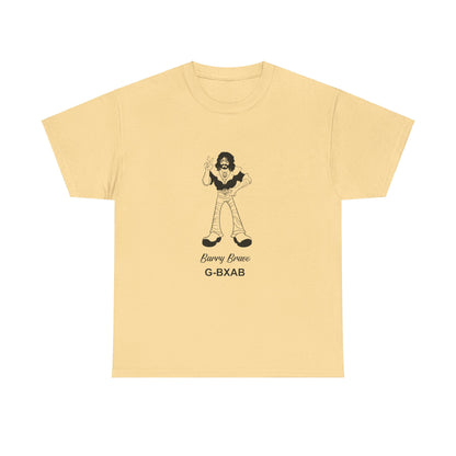 Tee Barry Bravo Piper PA28 Aircraft Retro Cartoon Design Unisex Heavy Cotton