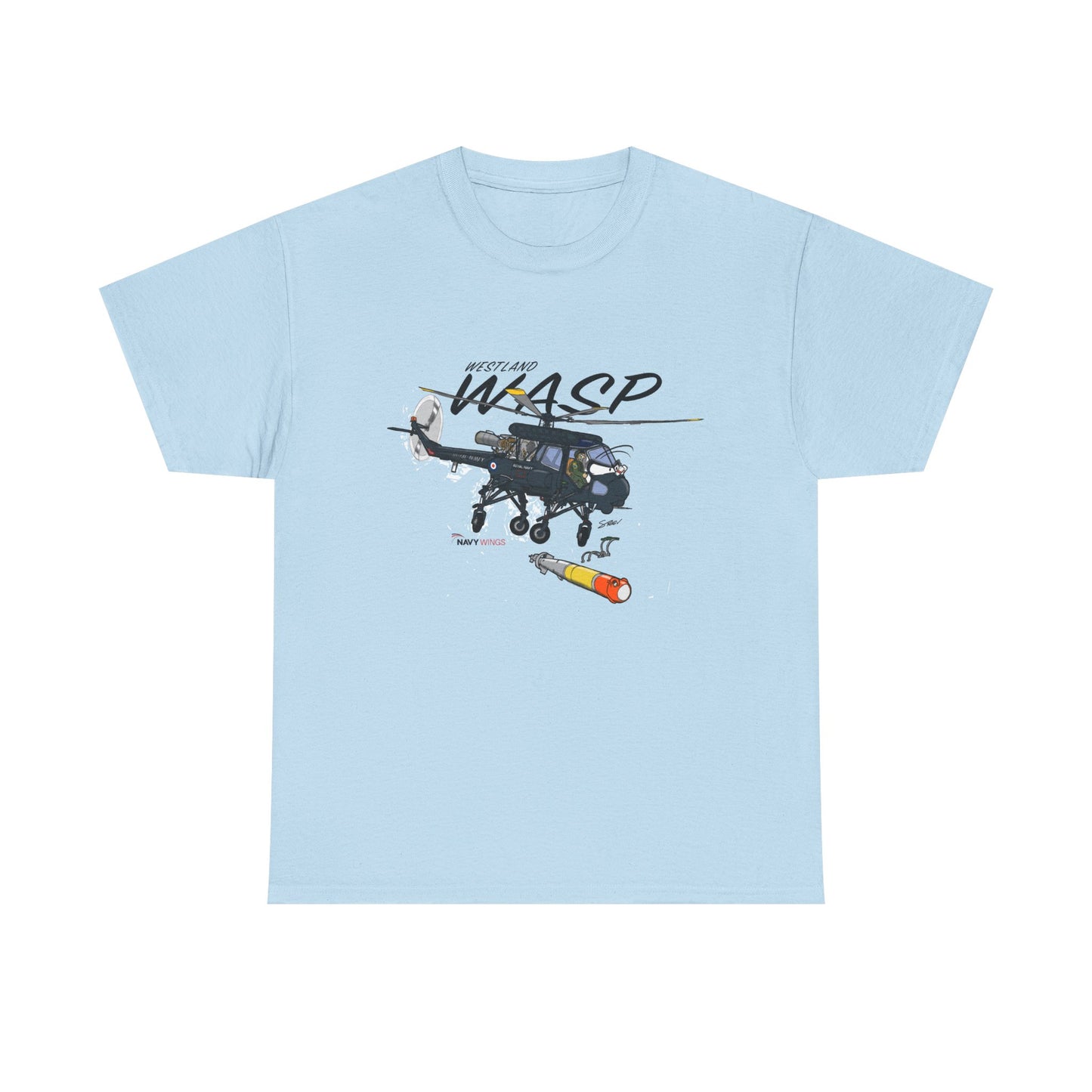 Wasp Attack Helicopter Tee — Military Aviation Graphic T-Shirt
