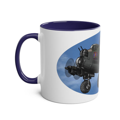 Lancaster Bomber Two-Tone Coffee Mugs, 11oz - Funky Aviation