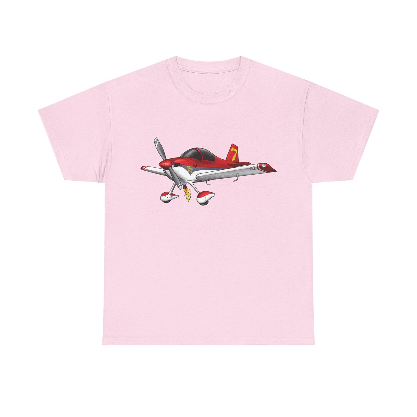 RV7 — Red Graphic Tee for Pilots