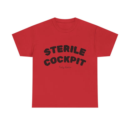 Sterile Cockpit Graphic Tee — Funny Aviation Pilot T-Shirt