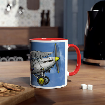 Vintage Nimrod Two-Tone Coffee Mugs, 11oz - Funky Aviation