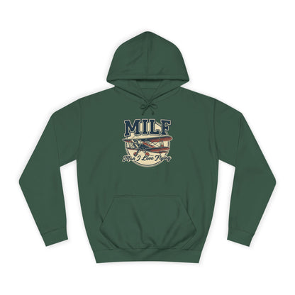 MILF Retro Flag Hoodie – Vintage Americana College Style