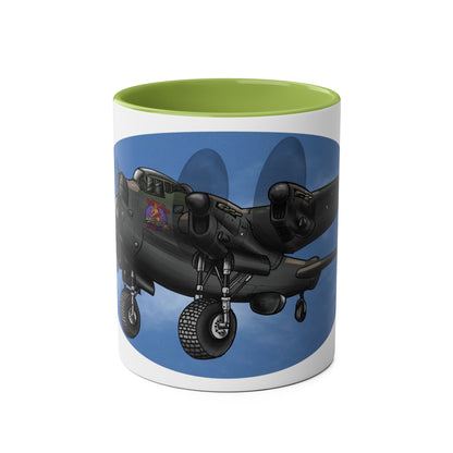 Lancaster Bomber Two-Tone Coffee Mugs, 11oz - Funky Aviation