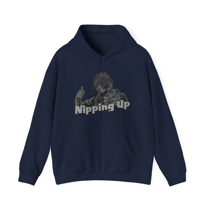 Nipping Up Fighter Pilot design Unisex Heavy Blend™ Hooded Sweatshirt - Funky Aviation