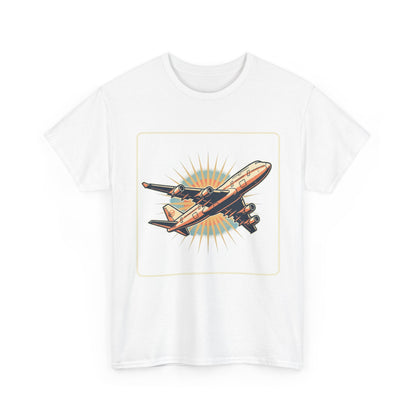 Vintage Jumbo Jet T‑Shirt — Retro Aviation Graphic Tee for Plane Lovers