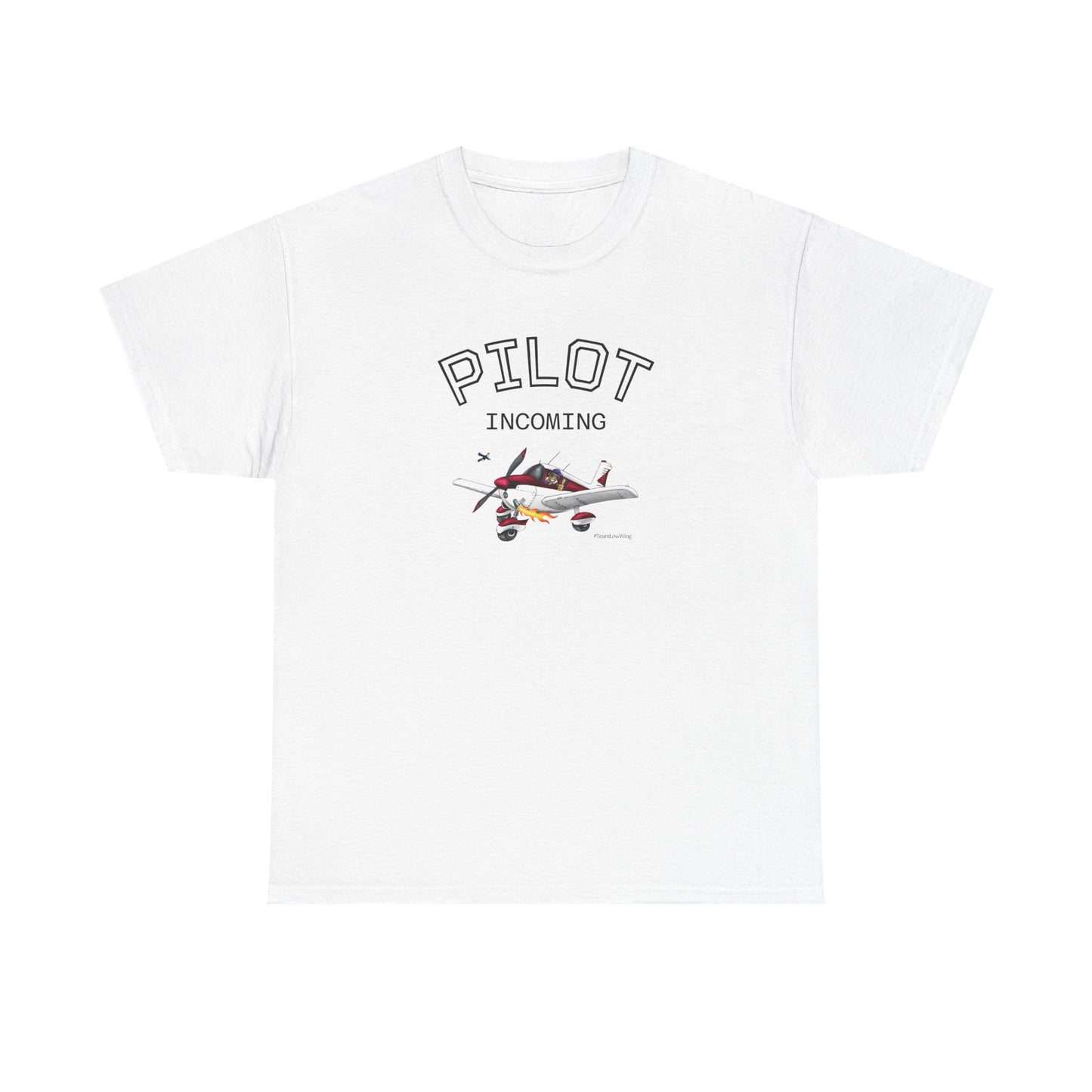 Pilot Incoming T-Shirt – Vintage Airplane Graphic Tee for Aviators & Flight Enthusiasts