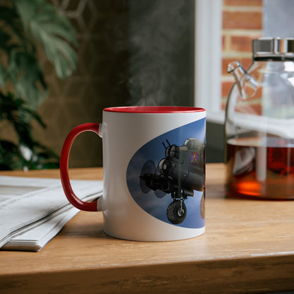 Lancaster Bomber Two-Tone Coffee Mugs, 11oz - Funky Aviation