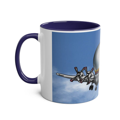 Guppy Aircraft Retro Two-Tone Coffee Mugs, 11oz - Funky Aviation