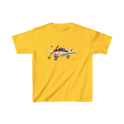 Kids Tee - Piper PA28 LAC Team Low Wing Aeroplane