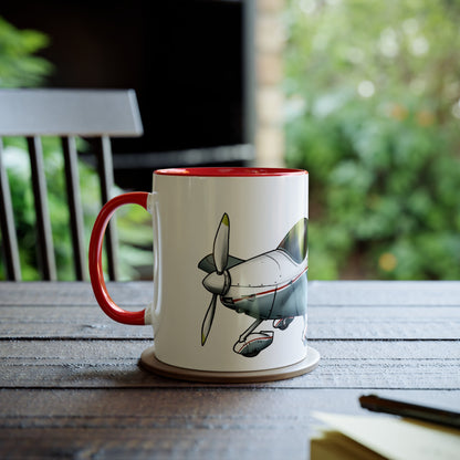 Sportcruiser Aircraft Two-Tone Coffee Mugs, 11oz - Funky Aviation