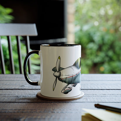 Sportcruiser Aircraft Two-Tone Coffee Mugs, 11oz - Funky Aviation