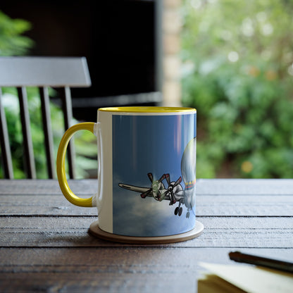 Guppy Aircraft Retro Two-Tone Coffee Mugs, 11oz - Funky Aviation