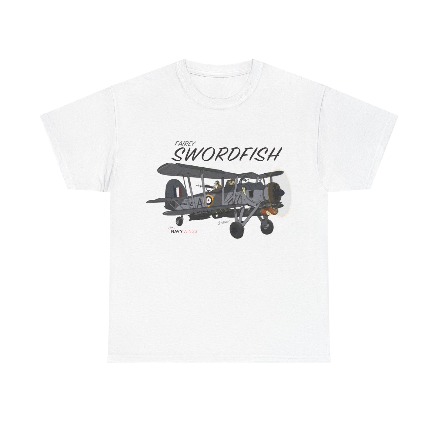 Swordfish Vintage Biplane T-Shirt — WWII Aircraft Aviation Tee