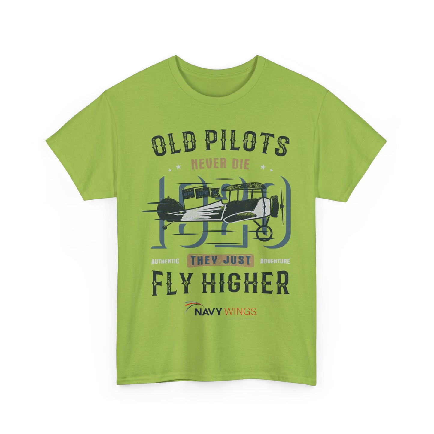 Aviation Pilot Tee - Old Pilots never Die they just Fly Higher