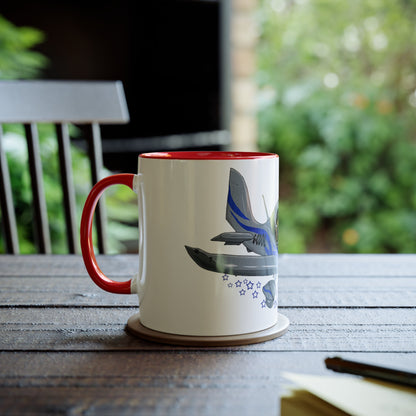 Eurostar EV97 Captain Cool Two-Tone Coffee Mugs, 11oz - Funky Aviation
