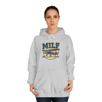 MILF Retro Flag Hoodie – Vintage Americana College Style