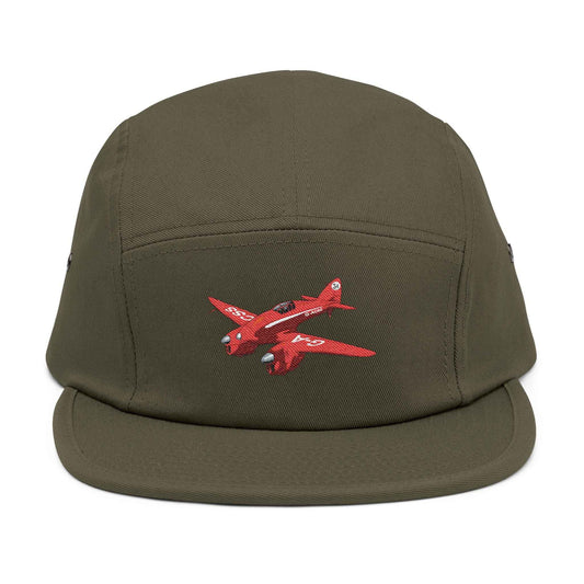 Vintage Comet Racer 5-Panel Cap — Embroidered Racing Logo